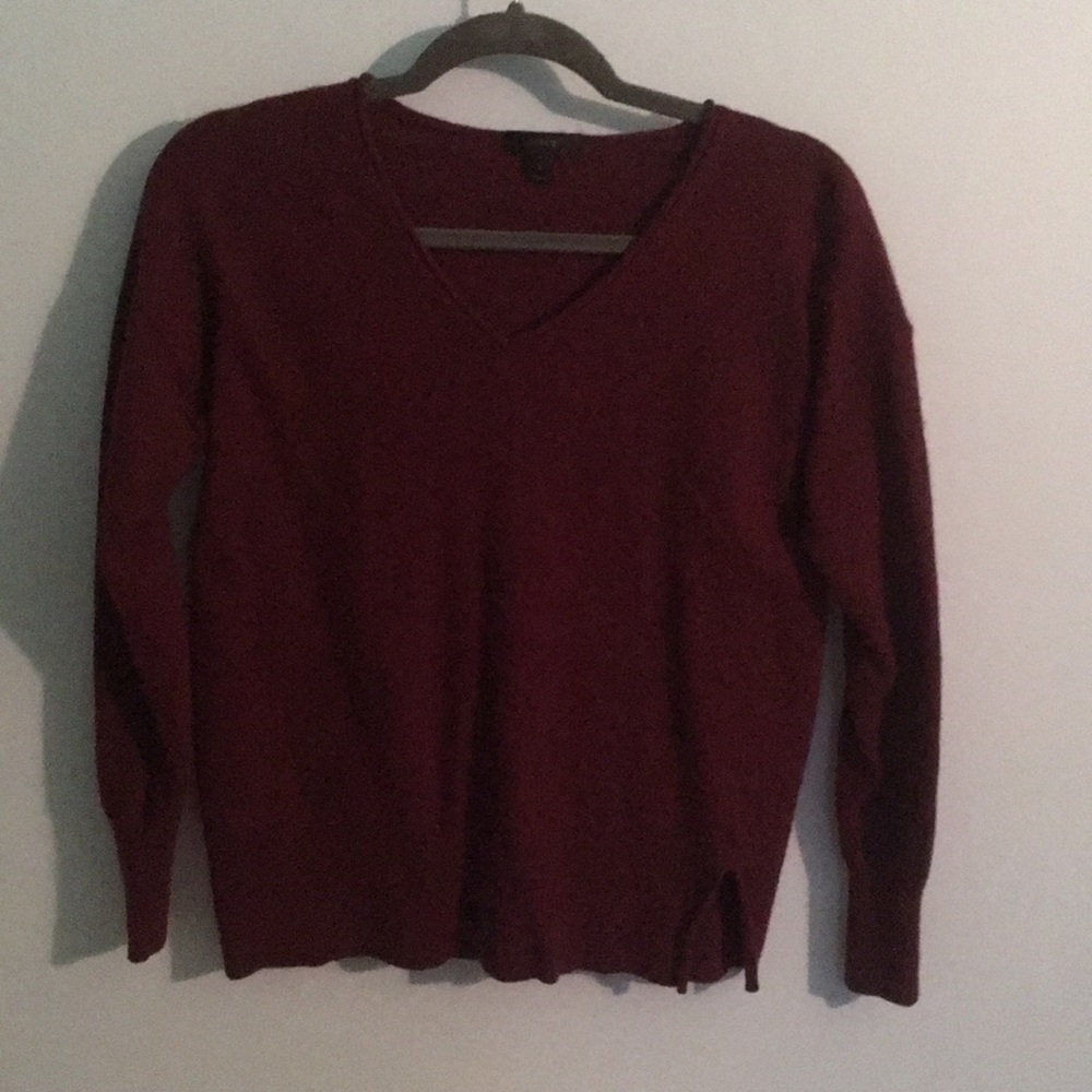 J. Crew Burgundy Sweater (Small)